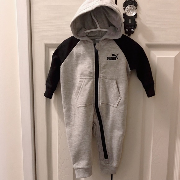 Infant PUMA Onesie Zip-Up Hoodie - Picture 2 of 6